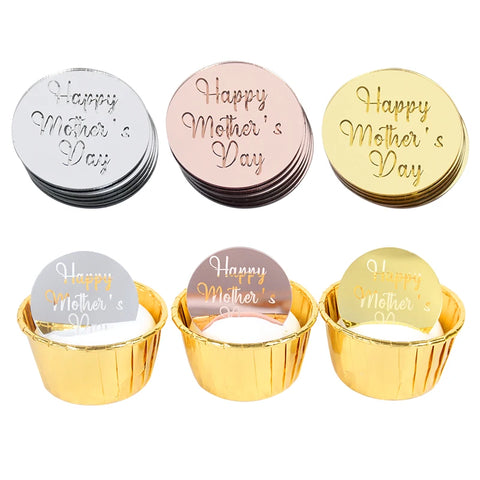 Round "HAPPY MOTHER'S DAY" Acrylic Topper