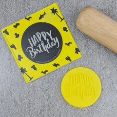 “HAPPY BIRTHDAY 102 DEBOSSER" Custom Cookie Cutter