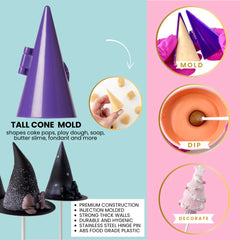 TALL POINTY CONE/WITCH HAT : My Little Cakepop