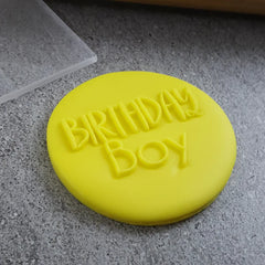 "BIRTHDAY BOY 142 DEBOSSER" Custom Cookie Cutter