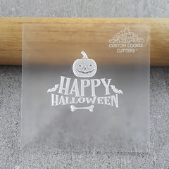 "HAPPY HALLOWEEN 903 DEBOSSER" Custom Cookie Cutter