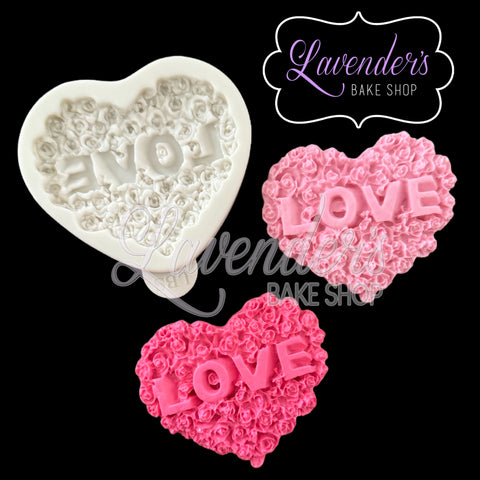 Floral “LOVE” Heart
