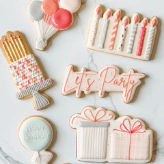 "BIRTHDAY BALLOON WITH TASSELS" Lissie Lou Cutter & Embosser