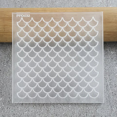 "SCALES PATTERN 032 DEBOSSER" Custom Cookie Cutter