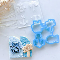 "REEL COOL DAD 001" Mini Toppers Cake Sera Sera