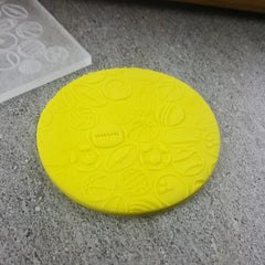 "SPORTS BALLS 069 PATTERN DEBOSSER" Custom Cookie Cutter