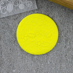 "SPORTS BALLS 069 PATTERN DEBOSSER" Custom Cookie Cutter