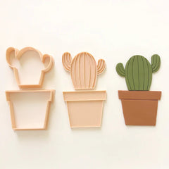 "CACTUS PLANT SET 061" Little Biskut Embosser And Cutter