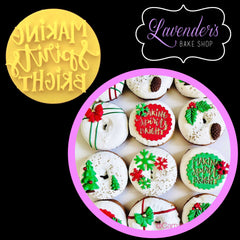 "MAKING SPIRITS BRIGHT 012" Custom Cookie Cutters