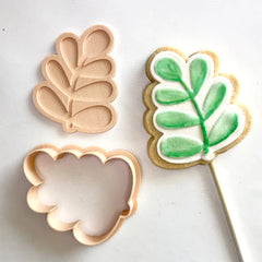 "LEAF 029" Little Biskut Embosser And Cutter