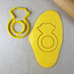 "DIAMOND RING CUTTER AND EMBOSSER 202" Custom Cookie Cutters