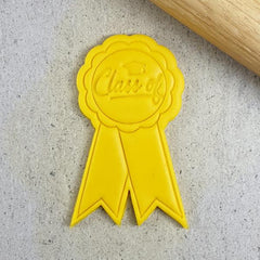 "AWARD RIBBON 010 CUTTER AND EMBOSSER " Custom Cookie Cutters