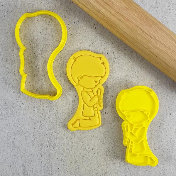 "COMMUNION BOY CUTTER AND EMBOSSER 047" Custom Cookie Cutters