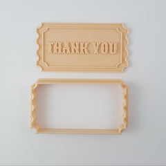 "TICKET" Little Biskut Embosser And Cutter