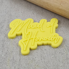 "MAID OF HONOUR 232 Cutter And Debosser" Custom Cookie Cutters