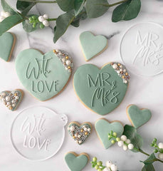 "MR & MRS" Cookie Embosser Lissie Lou
