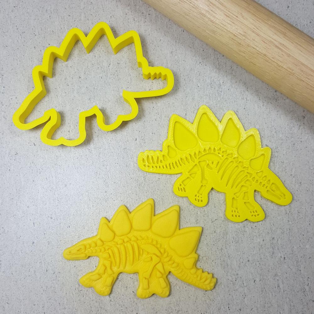 "STEGOSAURUS FOSSIL BONES 176" Custom Cookie Cutters