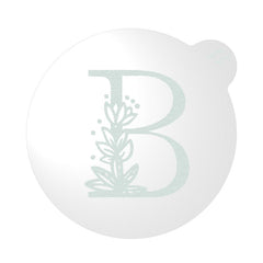 "WEDDING FLORAL INITIAL LETTER A-Z" Cookie Embosser Lissie Lou