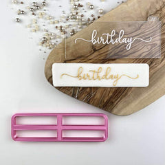 "BIRTHDAY IN VERITY FONT" Embosser Lissie Lou
