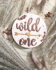 "WILD ONE WITH ARROW" Lissie Lou Cutter and Embosser