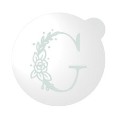 "WEDDING FLORAL INITIAL LETTER A-Z" Cookie Embosser Lissie Lou