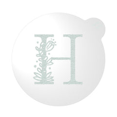 "WEDDING FLORAL INITIAL LETTER A-Z" Cookie Embosser Lissie Lou