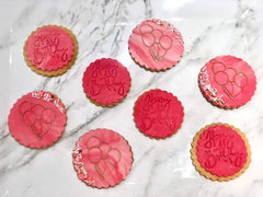 "BIRTHDAY BALLOONS" Cookie Embosser Lissie Lou