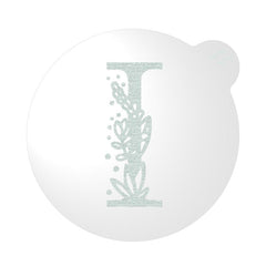 "WEDDING FLORAL INITIAL LETTER A-Z" Cookie Embosser Lissie Lou