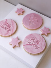 "BIRTHDAY BALLOONS" Cookie Embosser Lissie Lou