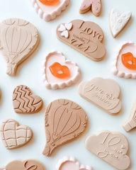 HEART AIR BALLOON PATTERN - Sarah Maddison Cookie Stamp