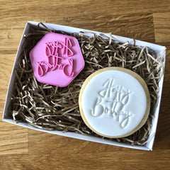 "HAPPY BIRTHDAY" Cookie Stamp Lissie Lou