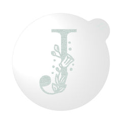 "WEDDING FLORAL INITIAL LETTER A-Z" Cookie Embosser Lissie Lou