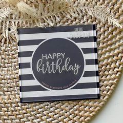 "HAPPY BIRTHDAY CURSIVE 102" Little Biskut Debosser