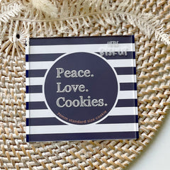 "PEACE LOVE COOKIES  118" Little Biskut Debosser