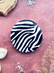 "ZEBRA ANIMAL PRINT TEXTURE" Cookie Embosser Lissie Lou