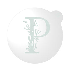 "WEDDING FLORAL INITIAL LETTER A-Z" Cookie Embosser Lissie Lou