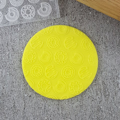 DONUT 041 PATTERN DEBOSSER" Custom Cookie Cutter