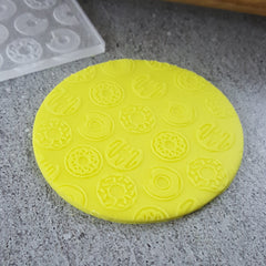 DONUT 041 PATTERN DEBOSSER" Custom Cookie Cutter