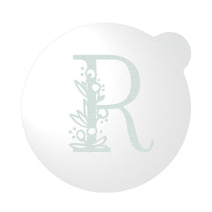 "WEDDING FLORAL INITIAL LETTER A-Z" Cookie Embosser Lissie Lou