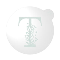 "WEDDING FLORAL INITIAL LETTER A-Z" Cookie Embosser Lissie Lou
