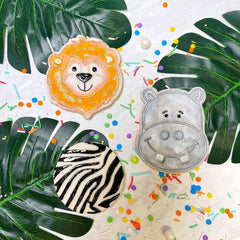"ZEBRA ANIMAL PRINT TEXTURE" Cookie Embosser Lissie Lou