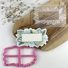 "TROPICAL FLOWERS BANNER " Lissie Lou Cutter & Embosser