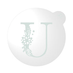 "WEDDING FLORAL INITIAL LETTER A-Z" Cookie Embosser Lissie Lou