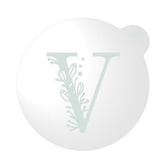 "WEDDING FLORAL INITIAL LETTER A-Z" Cookie Embosser Lissie Lou