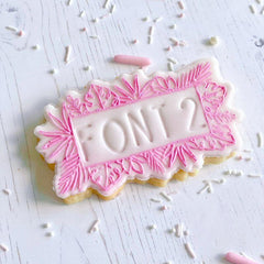 "TROPICAL FLOWERS BANNER " Lissie Lou Cutter & Embosser