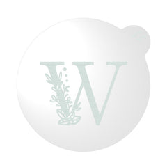 "WEDDING FLORAL INITIAL LETTER A-Z" Cookie Embosser Lissie Lou