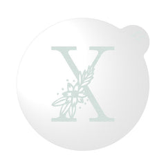 "WEDDING FLORAL INITIAL LETTER A-Z" Cookie Embosser Lissie Lou