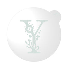 "WEDDING FLORAL INITIAL LETTER A-Z" Cookie Embosser Lissie Lou