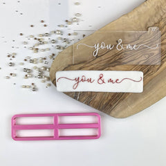 "YOU AND ME IN VERITY FONT" Embosser Lissie Lou EMBOSSER ONLY