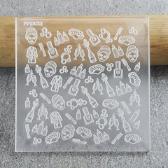 "PAMPER SPA 033 PATTERN DEBOSSER" Custom Cookie Cutter